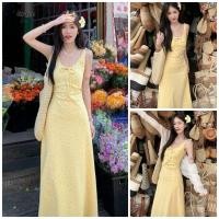 ราคา Grace ชุดเชือกแขวนคอลายดอกไม้ ฮาวายเดินทางเพรียวบางแสดงกระโปรงยาวสำหรับงานปาร์ตี้ถ่ายภาพ GR701 (28978970476)