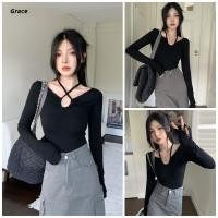 ราคา Grace คลังสินค้าพร้อม ฤดูใบไม้ร่วงฤดูหนาว Bottoming เสื้อ Slim fit Slimmer ดู Uniqlo เสื้อแขนยาวผู้หญิง GRL161 (41426045881)