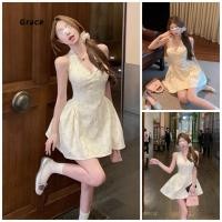 ราคา Grace เดรสลูกไม้ slim floral สำหรับผู้หญิงฤดูร้อน ทรงกระโปรงแคบเอว GR2993 (40810990985)