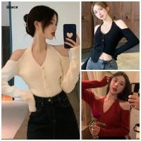 ราคา Grace Ready Stock เสื้อสเวตเตอร์เกาะอกคอวีเซ็กซี่คริสต์มาสฤดูใบไม้ร่วงทรงเข้ารูป Uniqlo เสื้อแขนยาวผู้หญิง GRL215 (40526125352)