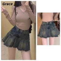 ราคา Grace ในสต็อก กางเกงยีนส์วินเทจ เอวสูงแสดงผอมกระโปรงรูปตัว เดท งานเลี้ยงอาหารค่ำ GR790 (26211602999)