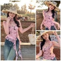 ราคา Grace เสื้อลายดอกไม้ สงกรานต์ 2025 วันหยุดริมทะเลถ่ายรูปเซ็กซี่ท็อปส์ GR567 (24741553992)