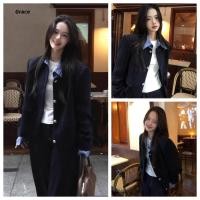 ราคา สองชิ้นสูท สไตล์เกาหลี อ่อนโยน สำหรับต้นฤดูใบไม้ร่วง แบบกระดุมแถวเดียว (40673754892)