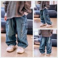 ราคา Grace 2025 สไตล์ใหม่เด็กลําลองหลวมฤดูใบไม้ร่วงเวอร์ชั่นเกาหลีโดยรวมกางเกงยีนส์ GR159 (28018852127)
