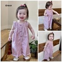 ราคา Grace ชุดจั๊มสูทสำหรับเด็กผู้หญิง แฟชันเสื้อลำลองใหม่ GR2919 (40708271645)
