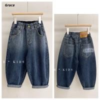 ราคา Grace กางเกงยีนส์เด็กชายฤดูใบไม้ผลิฤดูใบไม้ร่วงสไตล์ใหม่กลางเด็กเล็กลําลองแฟชั่นกางเกงยีนส์ไล่ระดับสี GR299 (29670365692)