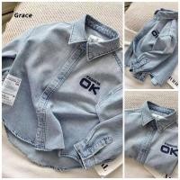 ราคา Grace เสื้อยีนส์เด็กชายแขนยาวสไตล์เกาหลีใหม่ เหมาะสำหรับฤดูใบไม้ร่วง (28541704872)