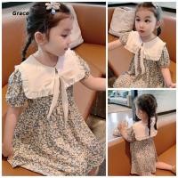 ราคา Grace Ready Stock Girls Floral Dress Summer Dress Hot Search Vacation Princess Dress GR976 (29233346019)