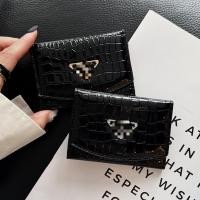 ราคา สามพับผู้ถือบัตรกระเป๋าสตางค์หนัง Minimalist คลิป Ultra Thin Ezlink การ์ด mrt การ์ด id Card Atm Card Holder พร้อมช่องใส่การ์ดหลายช่อง Unisex กระเป๋ากระเป๋าสตางค์ของขวัญ (44419705629)
