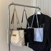 ราคา กระเป๋าสะพายข้าง จุของได้เยอะ สไตล์เกาหลี เรียบง่าย มีซิป สําหรับผู้หญิง ใบใหญ่ plaid (46300209572)