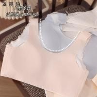 ราคา สปอร์ตบราผ้าไหมน้ำแข็ง วัยรุ่น แบบไร้ขอบทรวงอก มีความกระชับและสวมใส่ง่าย (43856472085)