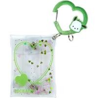 ราคา กระเป๋าใสกระดุมห่วงหัวใจ pc Pochacco Sanrio Clear Pouch with Carabiner Colorful Heart size 12 x 8 x 1cm (24286303721)