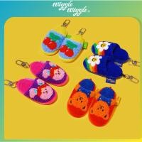 ราคา Wiggle Wiggle พวงกุญแจรองเท้าแตะขนาดเล็ก 4 แบบ Rainbow Smile Twin Bear Little Play Bunny Cherry (28537580105)