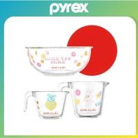 ราคา KOREA Costco ถ้วยตวง Pyrex Knotted ชามผสม ชุด 4 ชิ้นพร้อมฝาปิด แก้วทนความร้อน (44052458054)