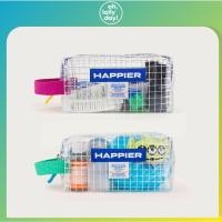 ราคา Happier Label Clear Brick Pouch กระเป๋าหูหิ้ว PVC กันน้ํา (41712033934)