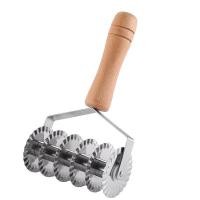 ราคา 1ชิ้นขนมล้อ สแตนเลสตาข่ายลูกกลิ้งตัดที่มีด้ามไม้ แป้งก๋วยเตี๋ยวคุกกี้พายขนมพิซซ่าขนมปังขนมเปลือกลูกกลิ้งตัดมีดเครื่องตัด6ล้อครัวเครื่องมื (43820062058)