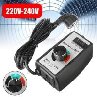 ราคา 220V 240V 8A มอเตอร์ไฟฟ้า Rheostat ตัวควบคุมความเร็วตัวแปรสําหรับพัดลมเราเตอร์ (42517234033)