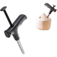 ราคา เครื่องตัดสว่านสแตนเลสที่เปิดมะพร้าว 1 ชิ้นพร้อมแท่งทําความสะอาด เครื่องมือมะพร้าว (27677305576)