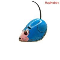 ราคา มือ2 ลานเสีย งานเก่าวินเทจ ของเล่นสังกะสี หนูสีน้ำเงิน Koyo Kinzoku Tin Friction Toy Made in Japan (40176249393)