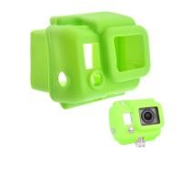 ราคา ของใหม่ เคสซิลิโคนสำหรับกล้อง GoPro HERO3 สีเขียว สินค้าจากญี่ปุ่น (45600563349)