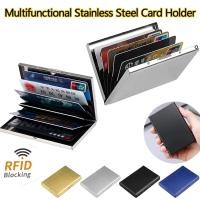 ราคา ระบบป้องกัน Id Rfid กระเป๋าใส่บัตร ป้องกันการโจรกรรม นามบัตรเครดิต กล่องสแตนเลสใส่บัตรเครดิต สําหรับใส่นาม (43824336049)