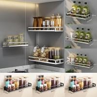 ราคา ชั้นวางของในครัว สแตนเลส อเนกประสงค์ชั้นแขวนเครื่องปรุง ชั้นวางในห้องน้ำชั้นวางของ ไม่ต้องเจาะ (17420024608)