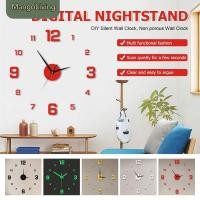 ราคา จัดส่งในพื้นที่ นาฬิกาติดผนังดิจิตอล DIY 3D ไร้เสียง 2 ชิ้น ไม่ต้องเจาะ ลดเสียงรบกวน ทนทาน ไม่สูญหาย ตกแต่งบ้าน (51700795873)