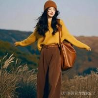 ราคา ชุดลำลองหลวมฤดูใบไม้ร่วง หนาว สูทสองชิ้นสำหรับผู้หญิงไซส์ใหญ่ สไตล์เกาหลี (41424899596)