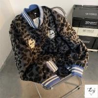 ราคา เสื้อแจ็คเก็ตเกาหลีไซส์ใหญ่เสื้อแจ็คเก็ตเบสบอลรุ่นกว้างเสื้อแจ็คเก็ตคู่รักสไตล์เกาหลีเสื้อเบสบอลพิมพ์ลายเสือดาวตัวอักษรแนวไฮสตรีทสไตล์อเมริกันเสื้อแจ็คเก็ตคู่รักฤดูใบไม้ร่วงและฤดูหนาวสำหรับผู้ชายและผู