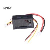 ราคา V P DC 100V 10A โวลต์มิเตอร์แอมมิเตอร์ Blue Red LED Dual Digital Volt Amp Meter Gauge ใหม่ (44409205974)