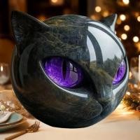 ราคา V P ฮาโลวีน ck แมวหิน Figurine ประติมากรรมเนื้อแมวหินเรซิ่นเครื่องประดับแมวรูปปั้น Home Office ชั้นวางหนังสือ Decor Craft (56101676710)