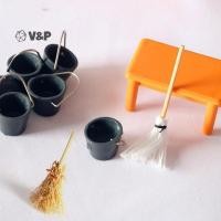ราคา V P สวนเครื่องมือ Dollhouse Mini ไม้กวาด Mop Bucket DIY ทิวทัศน์อุปกรณ์เสริม 1 12 Scale (53300947320)