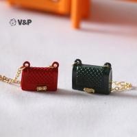 ราคา V P บ้านตุ๊กตา Mini Metal Bag Accessories ของตกแต่งแฟชั่น โมเดลจิ๋ว (50901667858)