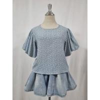 ราคา เสื้อแขนพองตุ๊ดตา สีฟ้าพิมพ์ลาย อก 36 ยาว 29 (52351429440)