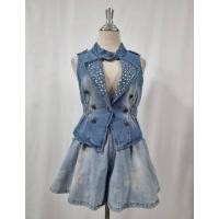 ราคา เสื้อยีนส์แขนกุด อก 32 ยาว 19 (48501434218)