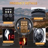 ราคา Shkalacar 7 นิ้วไฟหน้าแบบ LED รถยนต์รถจักรยานยนต์ H4 TO H13 อะแดปเตอร์ DRL ไฟเลี้ยว ไฟต่ำ ลำแสงสูงรอบสำหรับ JEEP Wrangler JK TJ LJ CJ (51101200717)