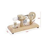 ราคา Joyfeel TH Hot Air Stirling เครื่องยนต์เครื่องกำเนิดไฟฟ้ามอเตอร์รุ่นไฟ LED การออกแบบ Flywheel การทดลองวิทยาศาสตร์ฐานไม้ DIY การศึกษาของเล่นสำหรับครูผู้ใหญ่เด็กโรงเรียนตกแต่งสำนักงาน LL 007 (5085118271