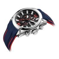 ราคา MEGIR 2063 มัลติฟังก์ชั่นส่องสว่างโครโนกราฟ 3ATM นาฬิกาสปอร์ตผู้ชายกันน้ำพร้อมสายรัดซิลิโคนปฏิทินวันวันที่ (47151185161)