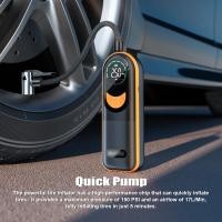 ราคา เครื่องเติมลมยางแบบพกพาพร้อมจอแสดงผลดิจิตอล ไฟ LED แบบชาร์จไฟได้ปั๊มอเนกประสงค์สำหรับรถยนต์มอเตอร์ไบค์บอล (41376294315)