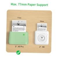 ราคา PeriPage A9 Pro BT เครื่องพิมพ์พกพาความร้อนแบบพกพา 304dpi โหมดโทนสีเทา Mini Photo Receipt Label Maker สติกเกอร์ 56 มม 77 มม ความกว้างกระดาษเข้ากันได้กับ Android IOS สมาร์ทโฟน Windows สำหรับ Pictur (55