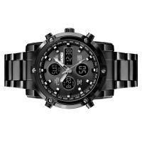 ราคา SKEMI 1389 ควอตซ์นาฬิกาผู้ชายแฟชั่นที่ไม่ซ้ำกันกีฬา Casual นาฬิกาแบรนด์ Double Movement สายสแตนเลสกันน้ำนาฬิกาข้อมือ Relogio Masculino (55451089960)
