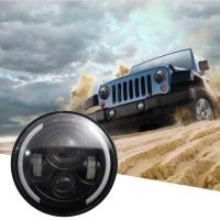 ราคา 1 PC 7 นิ้วรอบรูป LED ไฟหน้าสำหรับ JEEP Wrangler JK LJ TJ CJ รถจักรยานยนต์ (53401197621)