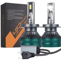 ราคา H7 LED รถชุดเปลี่ยนหลอดไฟไฟหน้ากันน้ำ 12 24V 6500K ไฟสีขาวทองแดงคู่หลอด 2 ชิ้น (52051105326)