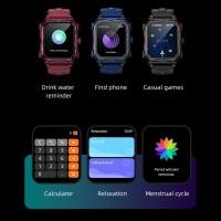 ราคา Joyfeel TH LOKMAT OCEAN MAX สร้อยข้อมืออัจฉริยะนาฬิกาสปอร์ต 1 96 นิ้ว TFT LCD FullTouch Screen เครื่องติดตามฟิตเนส IP68 กันน้ำ BT โทรเลือดออกซิเจน นอน อัตราการเต้นของหัวใจ เครื่องวัดความดันโลหิตหลายโห