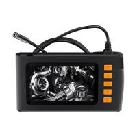 ราคา Joyfeel TH Dual เลนส์ Borescope กล้องส่องกล้องพร้อมแสง 1080P ท่อระบายน้ำ 4 3 นิ้วการตรวจสอบหน้าจอ LCD IP67 เครื่องมือกันน้ำสำหรับชายปรับ LED 16 4FT สาย (53001188350)