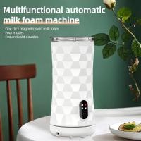 ราคา เครื่องตีฟองนมไฟฟ้า 4 in 1 400W tomatic เครื่องทำโฟมร้อนและเย็นอุ่นสำหรับ Latte puccinos Macchiato (52751126584)