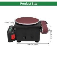 ราคา Joyfeel TH 6000WA แบตเตอรี่ลิเธียมเครื่องเจียรและขัดไฟฟ้าขนาดเล็กอเนกประสงค์อเนกประสงค์ 6 นิ้วเครื่องบดแผ่นดิสก์ทราย เครื่องขัดสายพานพร้อมสายพานขัด 10 เส้น กระดาษทราย 10 แผ่นเหมาะสำหรับ DIY (429755166