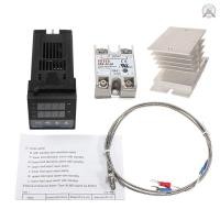 ราคา โปรโมชั่น REX C100FK02 V DN เครื่องควบคุมอุณหภูมิอัจฉริยะ SSR Output SSR 40 DA K Probe Thermocouple Heatsink (41710765181)