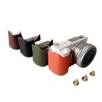 ราคา Joyfeel TH แบบพกพากล้องป้องกันกรณี Retro สไตล์ผู้ถือกระเป๋าถือเปิดด้านล่างออกแบบสำหรับ Sony ZVE10 (29943271182)