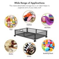 ราคา Joyfeel TH Maiju ทนทานภาชนะที่เก็บโลหะที่ถอดออกได้พร้อมล้อที่เก็บของพับได้สำหรับห้องนอนใต้เตียงถังเสื้อผ้ารองเท้าของเล่นผ้าห่ม (57301119702)